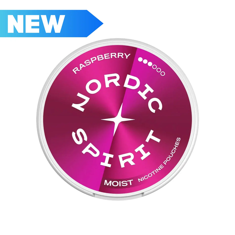 Raspberry Nicotine Pouches by Nordic Spirit