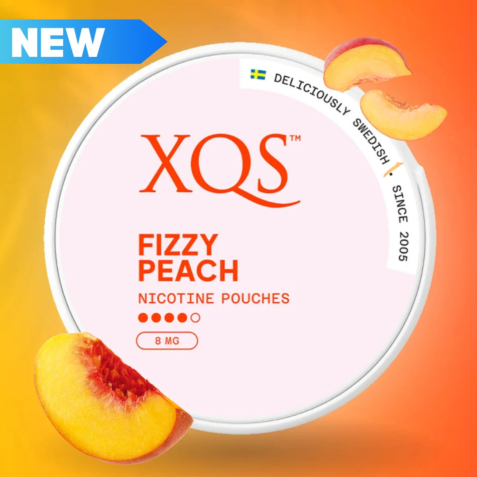 Fizzy Peach Nicotine Pouches by XQS (8mg)