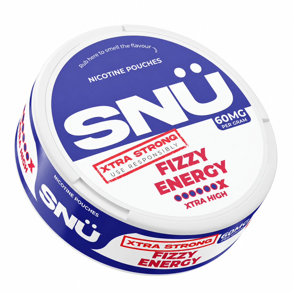 Fizzy Energy by SNU Nicotine Pouches (60mg)