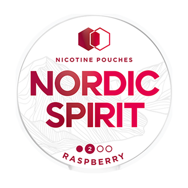 Raspberry Nicotine Pouches by Nordic Spirit (6mg)