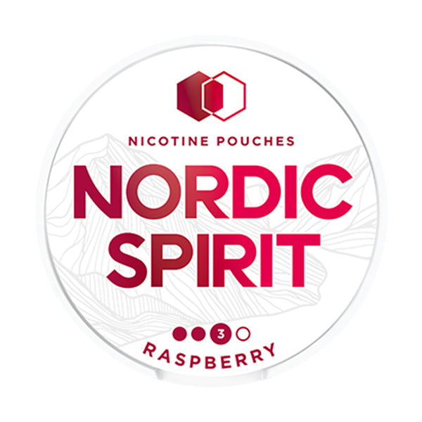 Raspberry Nicotine Pouches by Nordic Spirit (9mg)