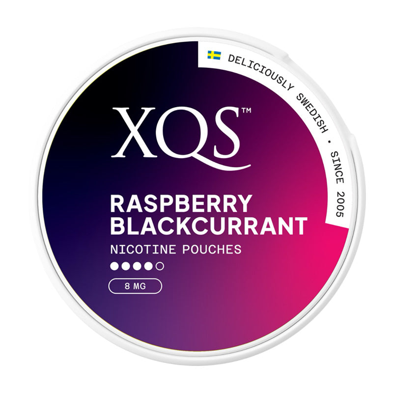 Raspberry Blackcurrant Nicotine Pouches by XQS